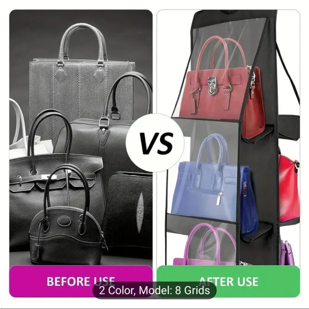 6 grid NWT Purse Organizer for Closet